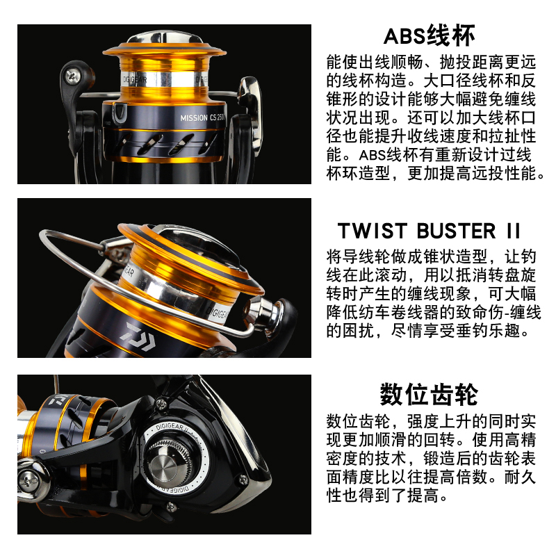 DAIWA 낚시 릴 미션 CS 2000-4000 새로운 - Daiwa Reel Bg 리뷰 및 가격