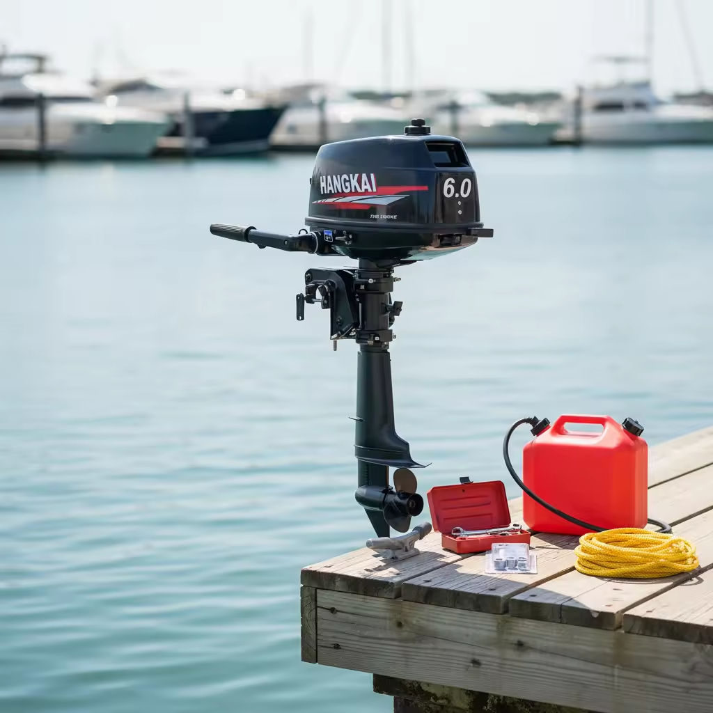 도매 HANGKAI 6HP 2행정 102CC 선외 모터 - Fishing Boat Outboard Motor 리뷰 및 가격